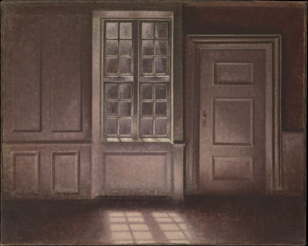 Moonlight, Strandgade 30 by Vilhelm Hammershøi, painting, 1900-1906