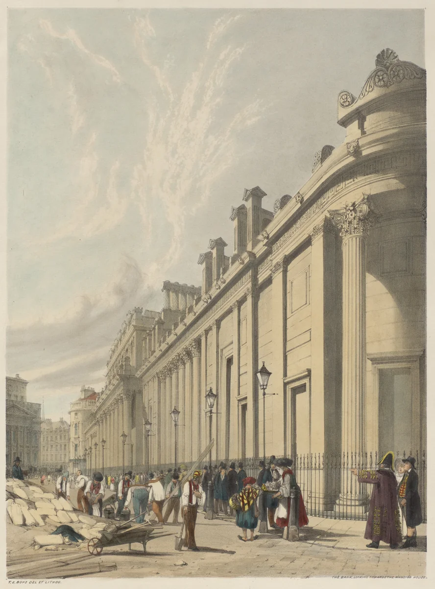 London As It Is: The Bank, Looking towards the Mansion House by Thomas Shotter Boys, book, 1842
