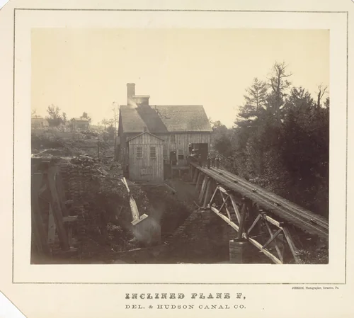 Inclined Plane F, Delaware and Hudson Canal Co. by Thomas H. Johnson, photograph, 1855-1865
