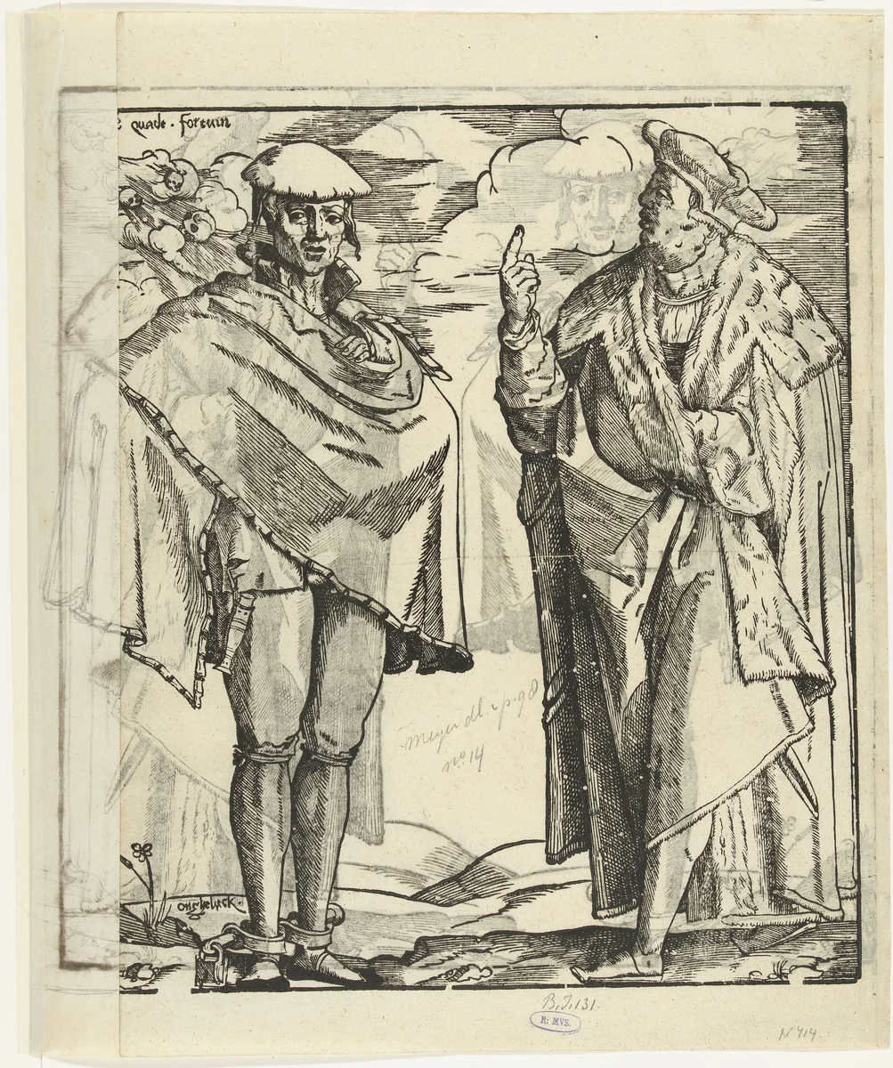 De lichtzinnige jeugd by Cornelis Anthonisz, print, 1542-1546