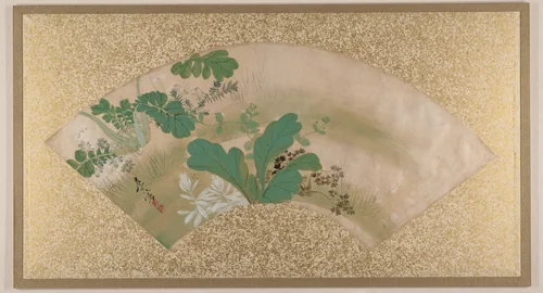 Various Plants and Grass by Shibata Zeshin (柴田是真), painting, 1867-1891