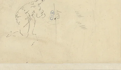 Knielende vrouw, naar rechts in profiel by Jacob de Wit, drawing, 1705-1754