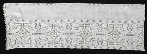 Needlepoint (Cutwork) and Bobbin Lace Panel by Unknown, textile, 1560-1599