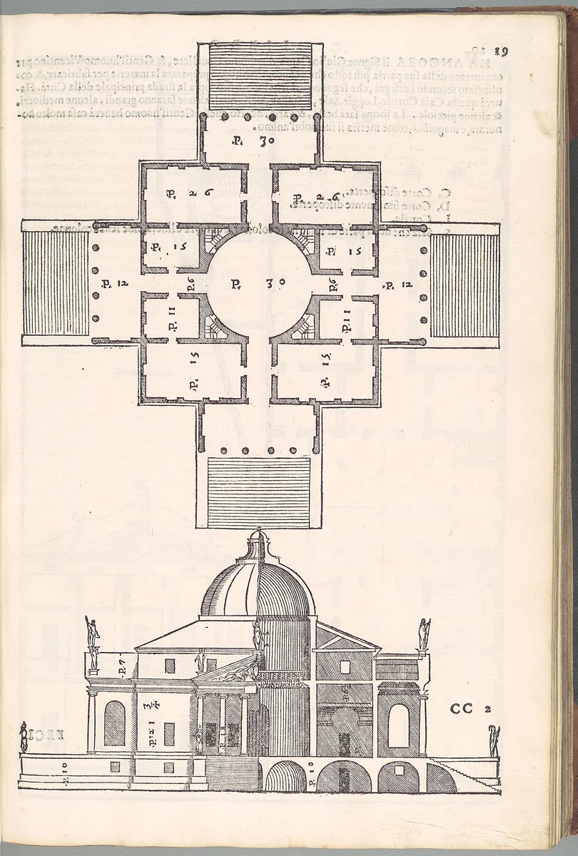 I quattro libri dell'architettura di Andrea Palladio. Ne'quale dopo un breue trattato de' cinque ordini by Andrea Palladio, book, 1581