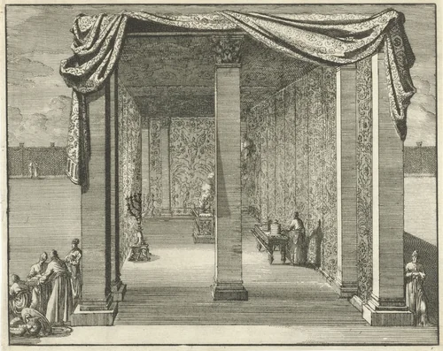 Tabernakel van binnen by anonymous, print, 1683-1762