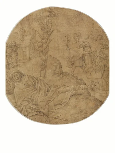 Jacob's Dream by Hugo van der Goes, drawing, 1480-1490
