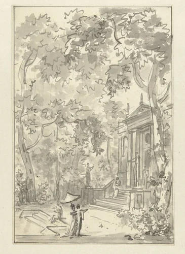 Ontwerp voor behangselschildering by Jurriaan Andriessen, drawing, 1752-1819
