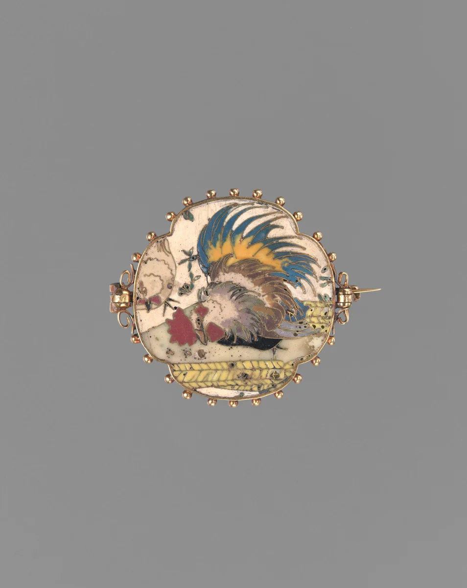 Reversible brooch by Alexis Falize, metalwork, 1864-1874