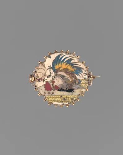 Reversible brooch by Alexis Falize, metalwork, 1864-1874