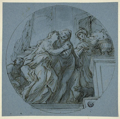 Visitation by Unknown Artist, drawing, 1700-1799