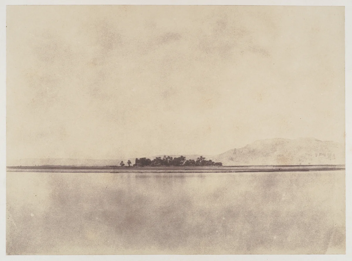 [The Nile in front of the Theban Hills] by John Beasley Greene, photograph, 1853-1854