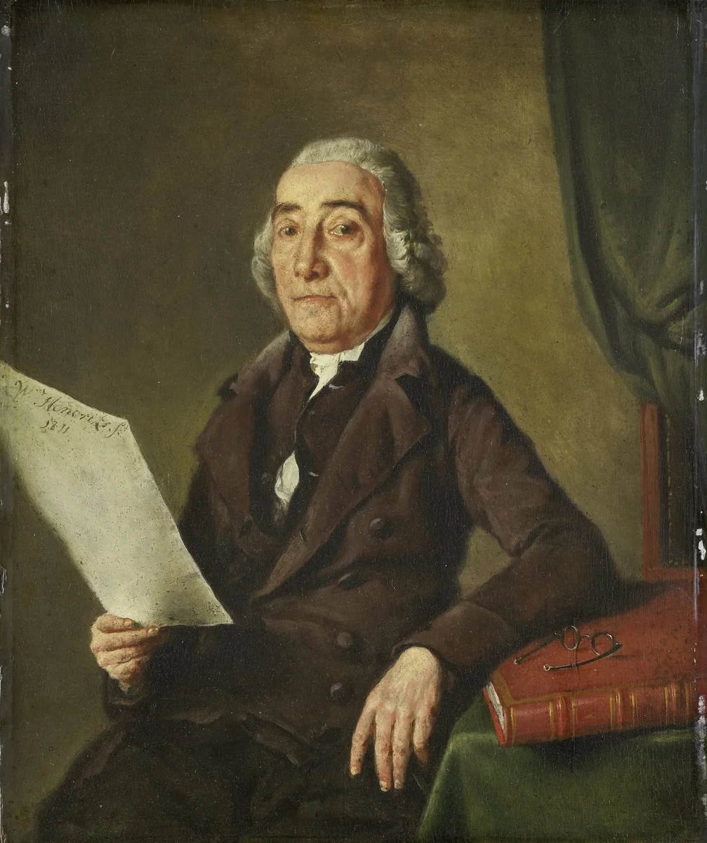 Jacob de Vos Sr (1735-1833), Amsterdam Art Collector by Wybrand Hendriks, painting, 1811