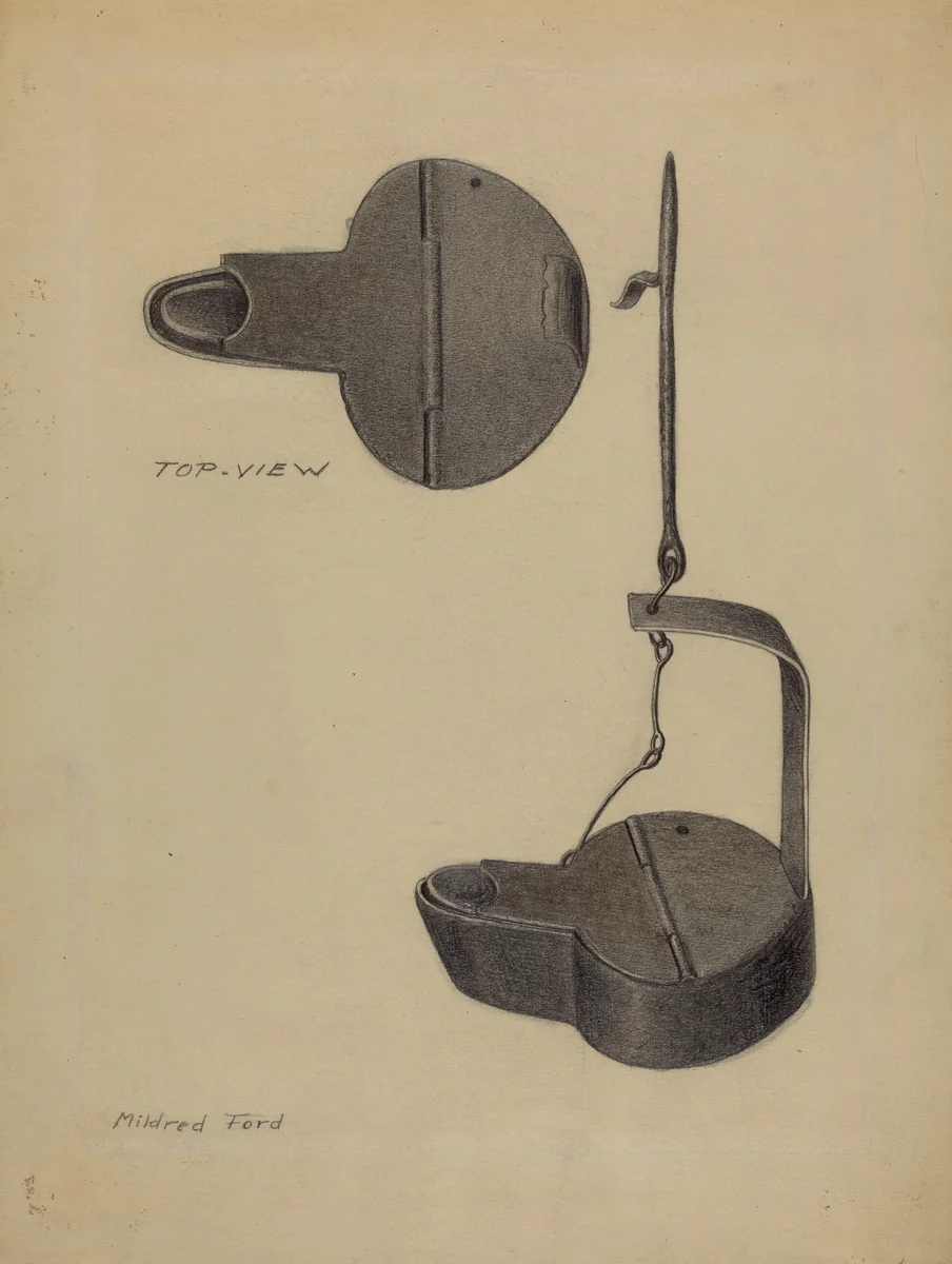 Betty Lamp by Mildred Ford, index of american design, 1937