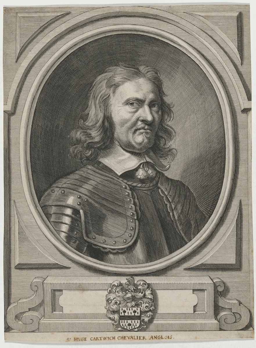 Sir Hugh Cartwright by Lucas Vorsterman II, print, 1624-1704