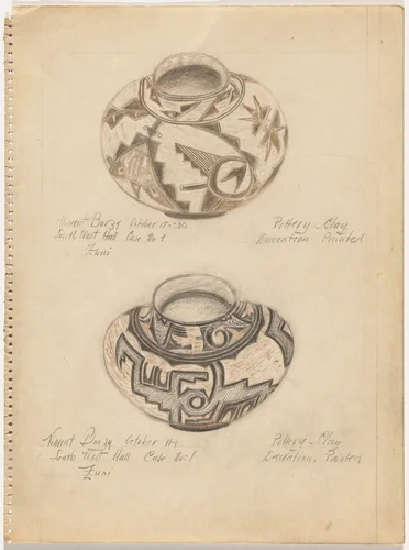 Vessel by Vincent Burzy, index of american design, 1935-1942