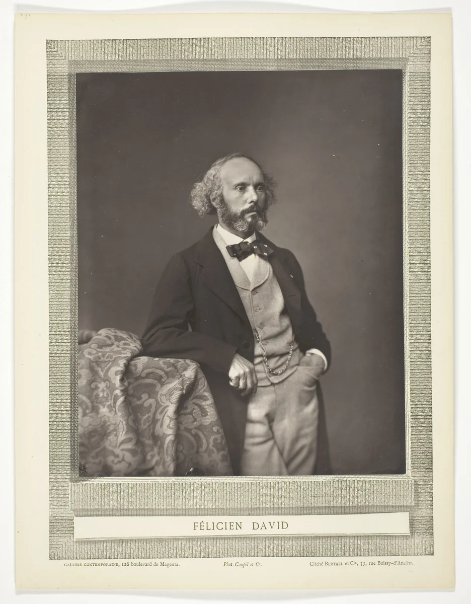 Félicien David by Bertall et Cie, photograph, 1875-1876