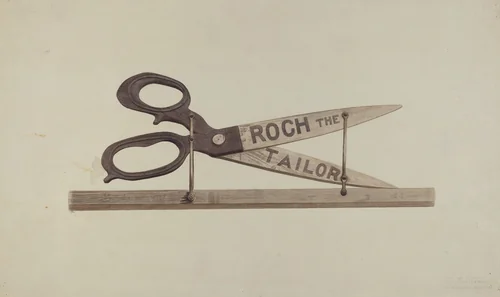 Shop Sign by John Sullivan, index of american design, 1938