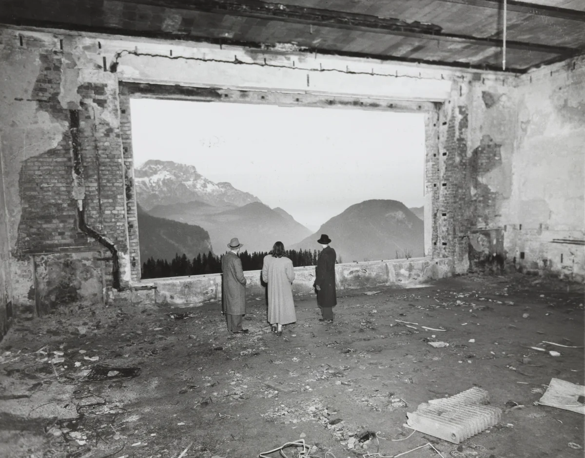 "Hitler's Reception Hall Today" by Times Wide World Photos, photograph, 1949