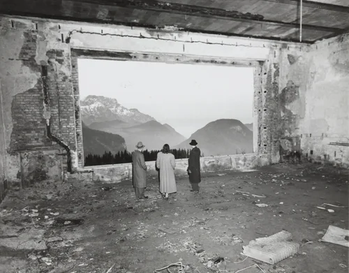 "Hitler's Reception Hall Today" by Times Wide World Photos, photograph, 1949
