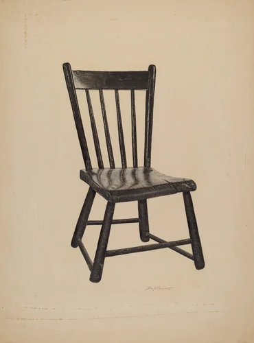 Kitchen Chair by Sydney Roberts, index of american design, 1940