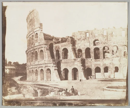 67. Colosseum, Rome, Second View by Calvert Richard Jones, photograph, 1846