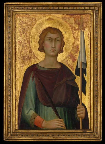 Saint Ansanus by Simone Martini, painting, 1323-1329
