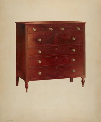 Chest of Drawers by Isidore Sovensky, index of american design, 1939