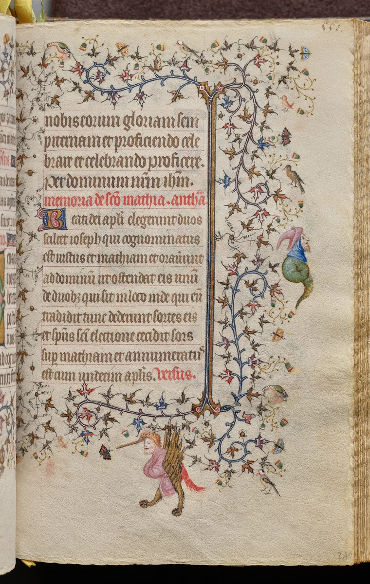 Hours of Charles the Noble, King of Navarre (1361-1425): fol. 270r, Text by Master of the Brussels Initials and Associates, book, 1400-1410