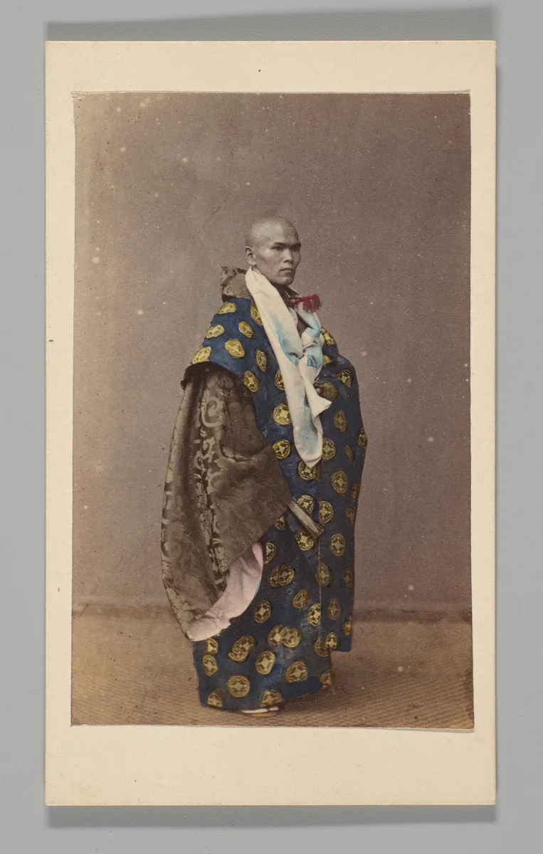 [Japanese High Priest in Full Canonicals] by Felice Beato, photograph, 1869