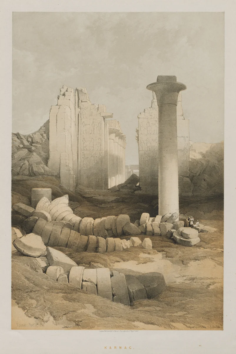 Egypt and Nubia, Volume II: Karnak by Louis Haghe, print, 1848