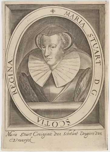 Mary, Queen of Scots by Crispyn van den Queboorn, print, 1604-1652