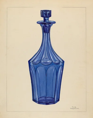 Decanter by John Tarantino, index of american design, 1936
