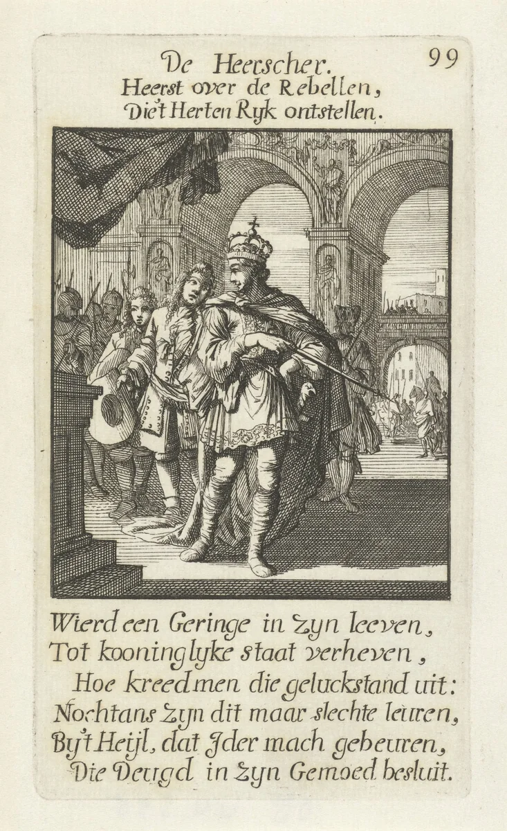 Heerser by Jan Luyken, print, 1694
