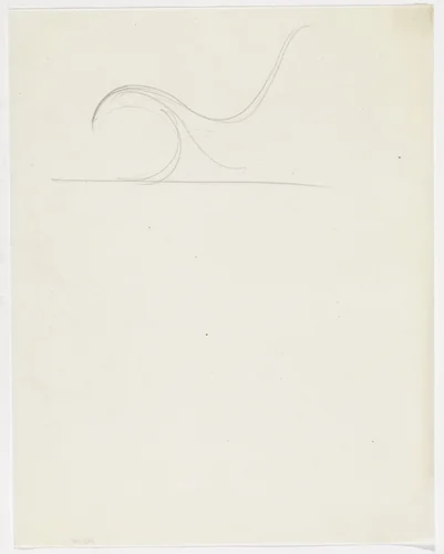 Lounge Chair without Arms (Elevation sketch) by Ludwig Mies van der Rohe, mies van der rohe archive, 1926
