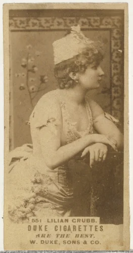 Card Number 551, Lillian Grubb, from the Actors and Actresses series (N145-7) issued by Duke Sons & Co. to promote Duke Cigarettes by W. Duke, Sons & Co., photograph, 1880-1889