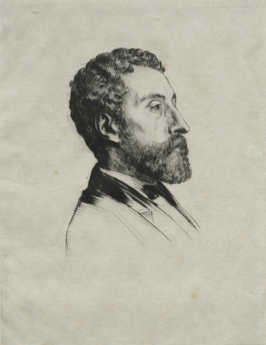 Mr. Jourde by Alphonse Legros, print, 1871