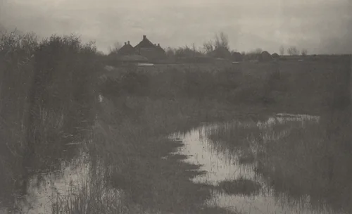 The Fringe of the Marsh by T. F. Goodall, Peter Henry Emerson, photograph, 1886