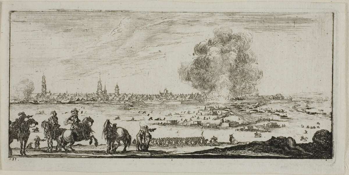 Plate Eleven from Drawings of Several Movements by Soldiers by Stefano della Bella, print, 1644