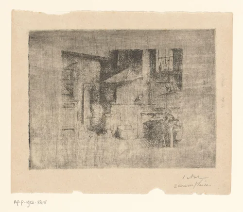 Werkplaats by Piet Verhaert, print, 1879