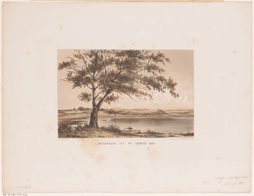 Huneschans aan de Uddeler Meer by Willem Jacob Hofdijk, print, 1857-1864