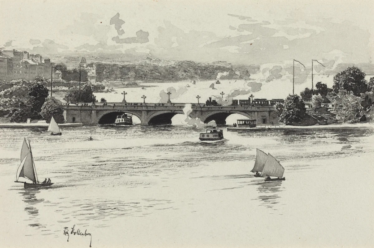 Lombardsbrucke by Fritz Stoltenberg, portfolio, 1893