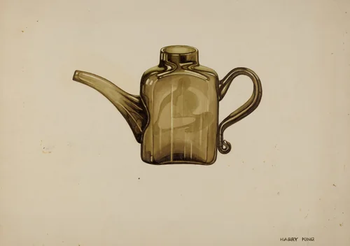 Whale Oil Lamp Filler by Harry King, index of american design, 1939