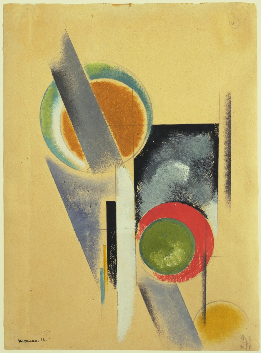 Composition by Aleksandr Rodchenko, drawing, 1919