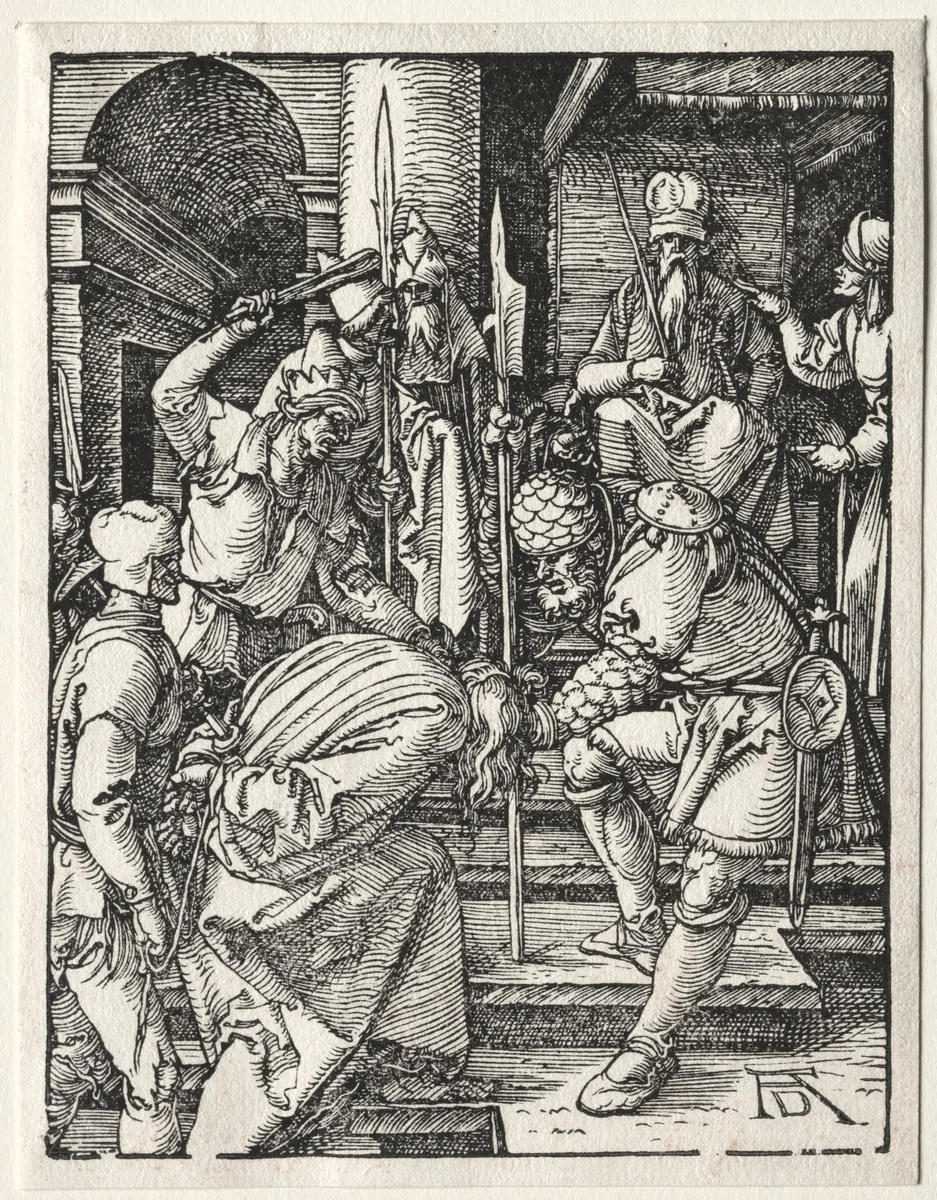 The Small Passion: Christ Before Annas by Albrecht Dürer, print, 1509-1511