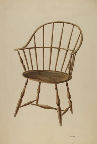 Windsor Chair by Louis Plogsted, index of american design, 1939