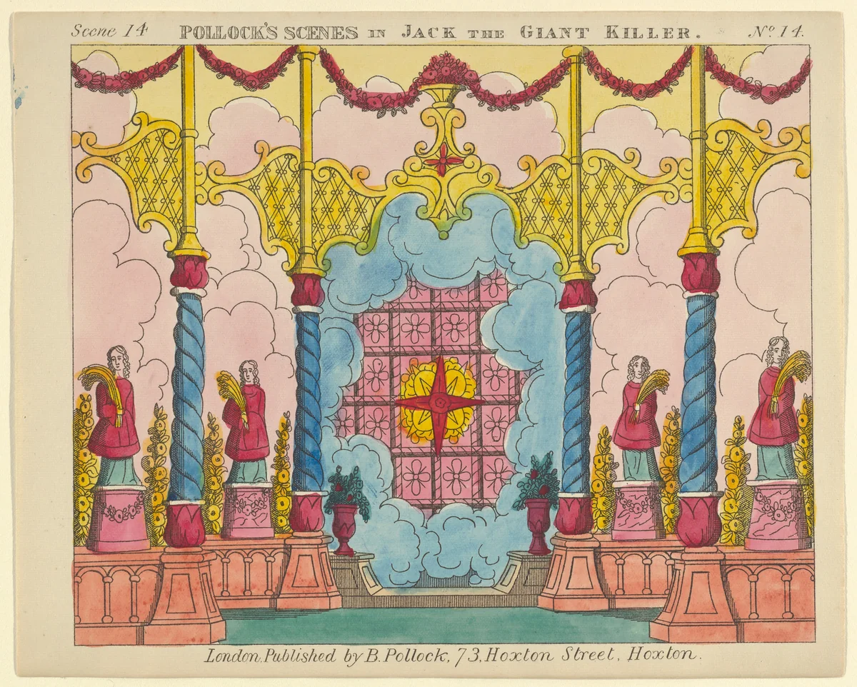 Scene 14, from Jack and the Giant Killer, Scenes for a Toy Theater by Benjamin Pollock, print, 1870-1890