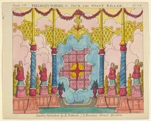 Scene 14, from Jack and the Giant Killer, Scenes for a Toy Theater by Benjamin Pollock, print, 1870-1890
