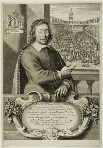 Jan de Paep (De Beursknecht) by Cornelis Visscher, print, 1649-1658
