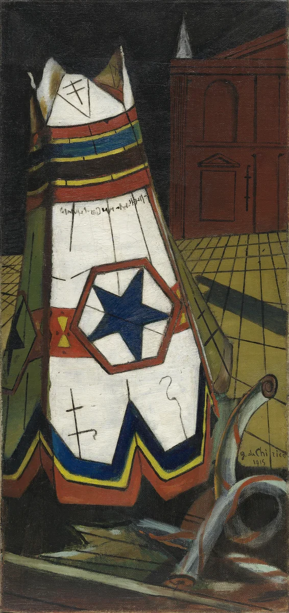 Playthings of the Prince by Giorgio de Chirico, painting, 1915
