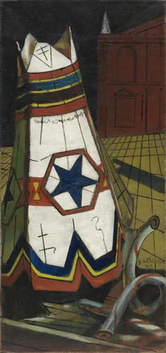 Playthings of the Prince by Giorgio de Chirico, painting, 1915